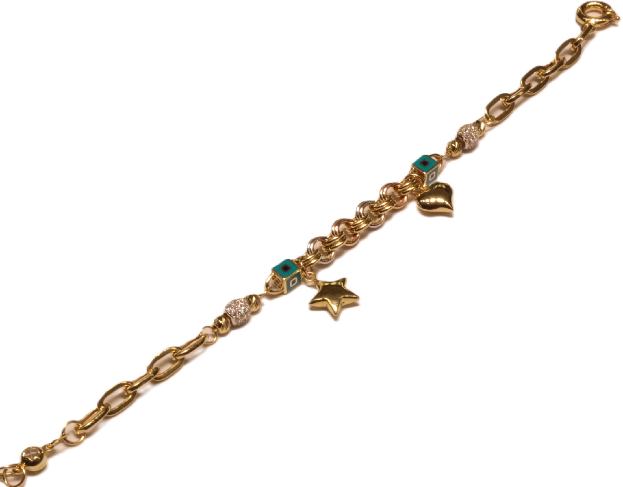 14 Ayar Altın Charm Model Bileklik
