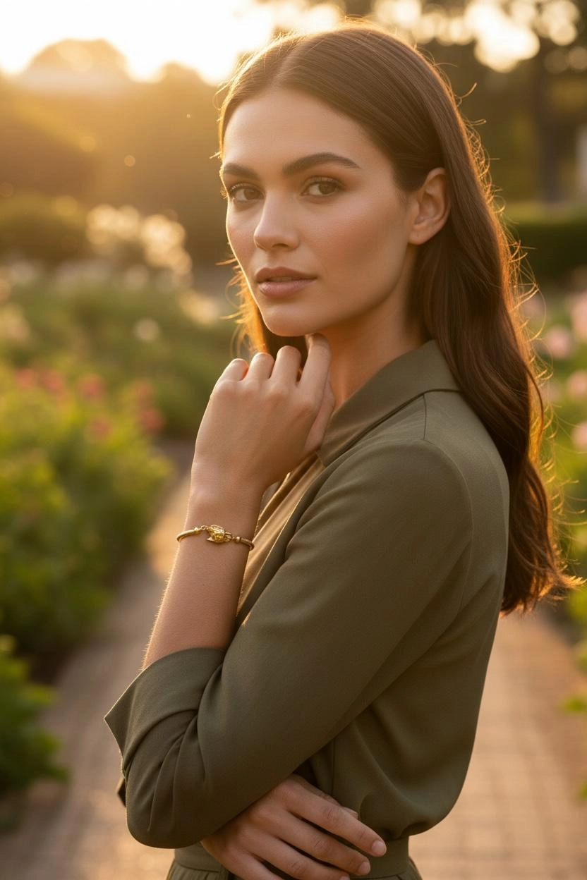 Altın Hediyelik Kaplan Model Bilezik