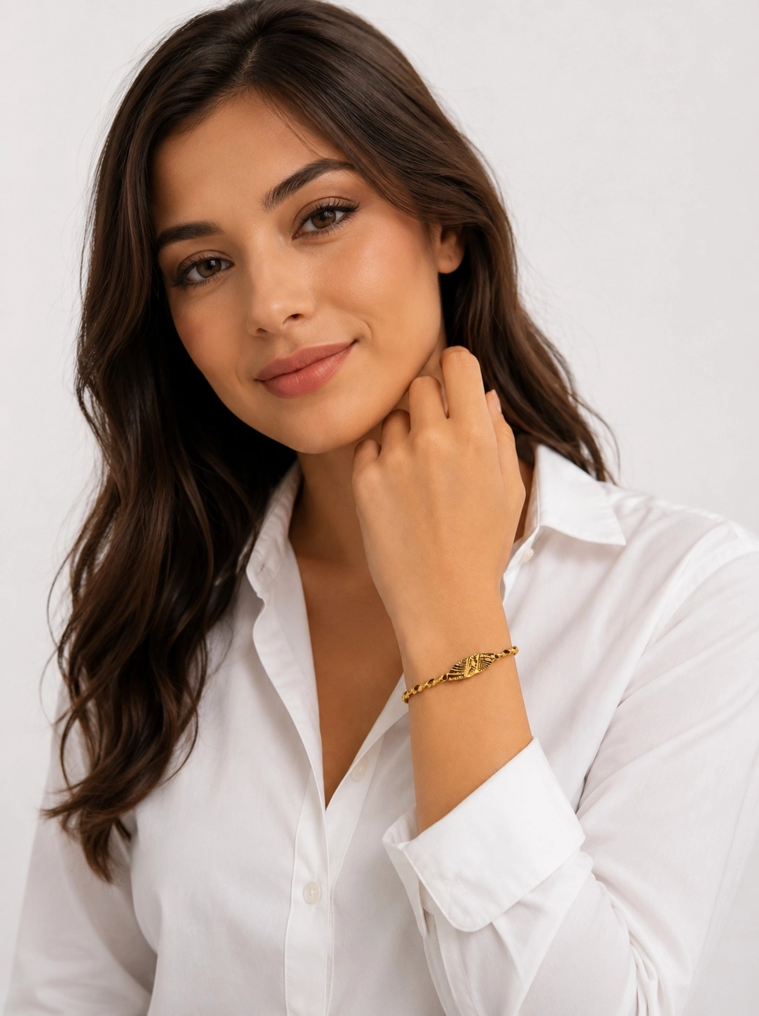 Altın İkili Burma Model Bileklik