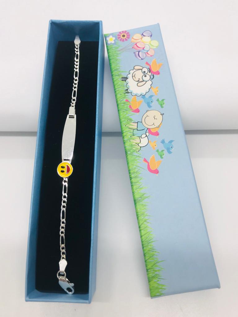 Gümüş İsimlikli Bebek Çocuk Künyesi