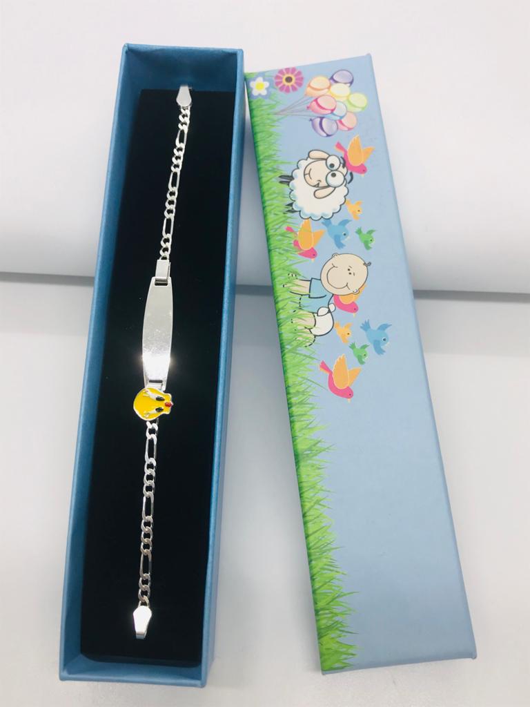 Gümüş İsimlikli Bebek Çocuk Künyesi