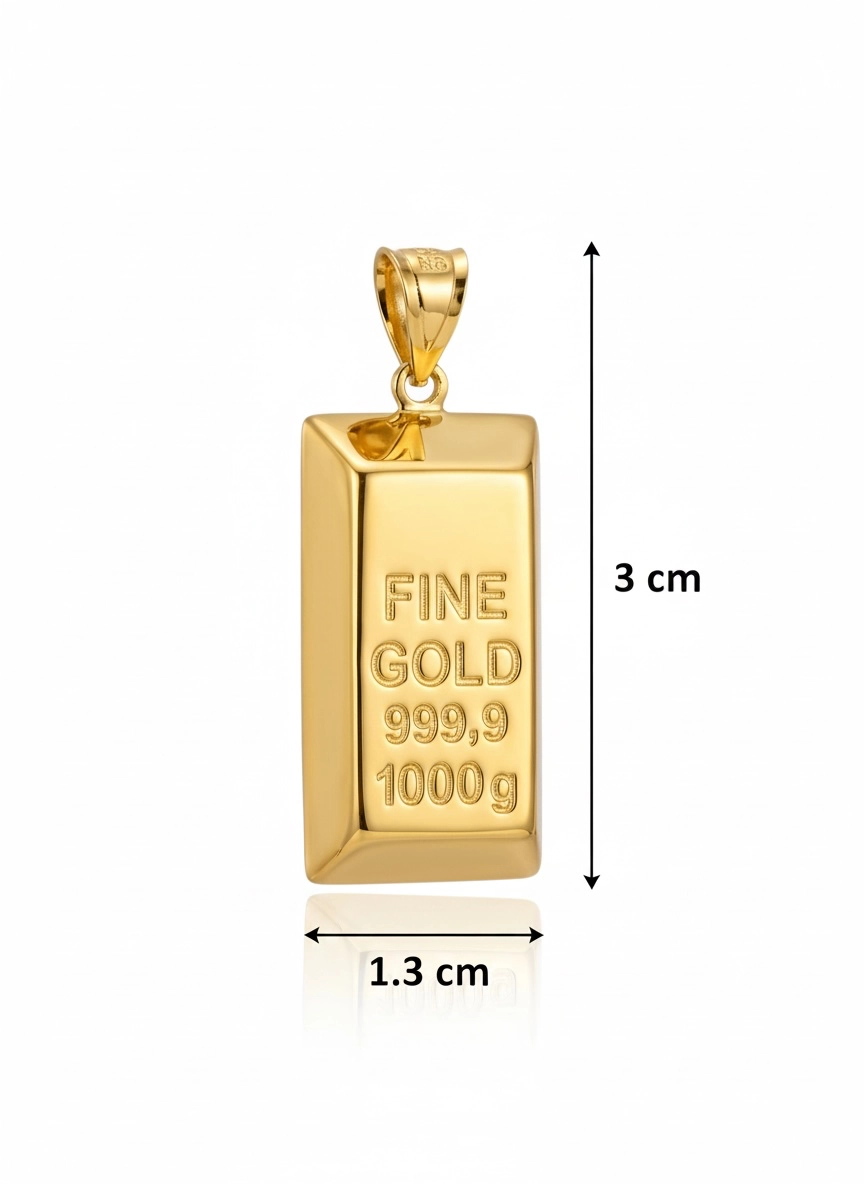Külçe Gram Altın Model Kolye Ucu – 1,50 Gram