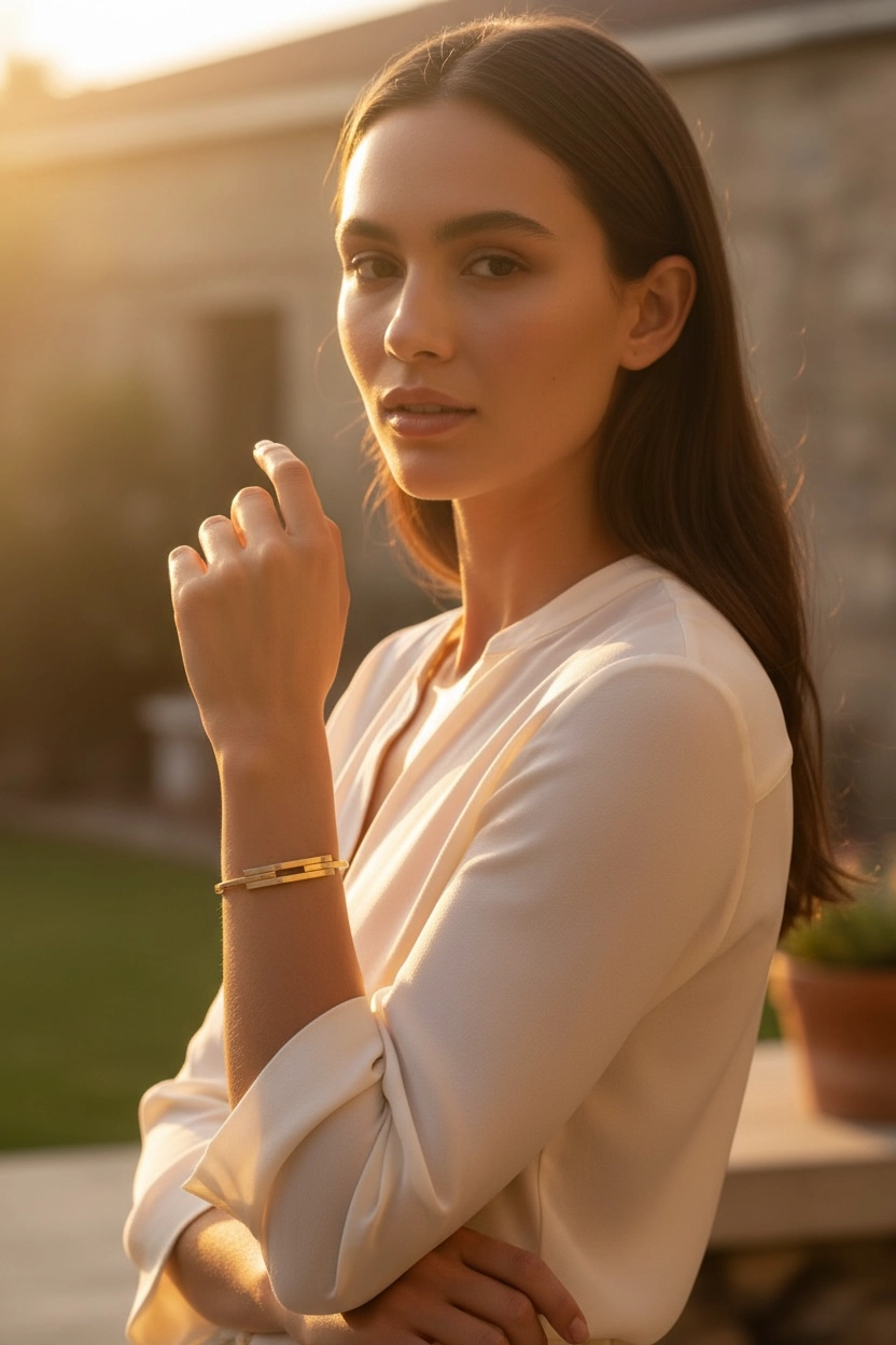  Altın Kaburga Model Bilezik