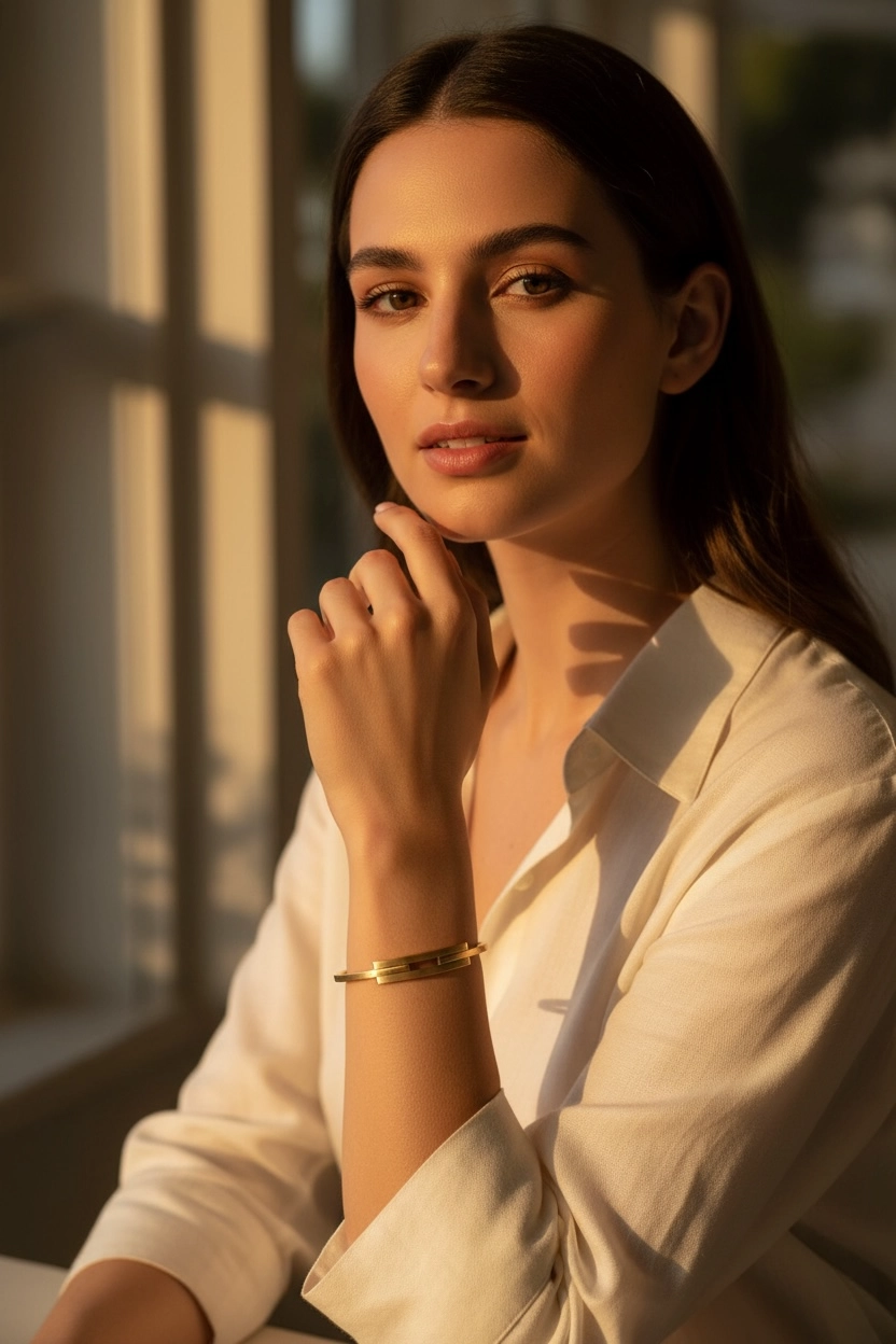  Altın Kaburga Model Bilezik