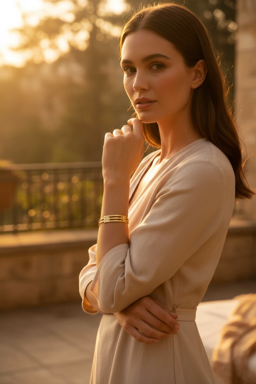 Altın Kaburga Model Bilezik