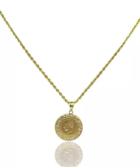 Çeyrek Altınlı Halat Zincir