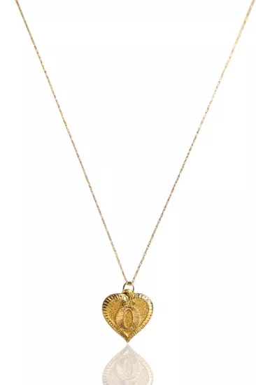 Altın Ö Harfli Aynalı Zincir