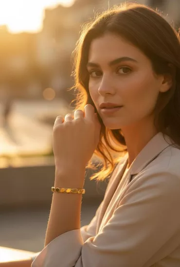  Altın Pullu Model Hediyelik Bilezik