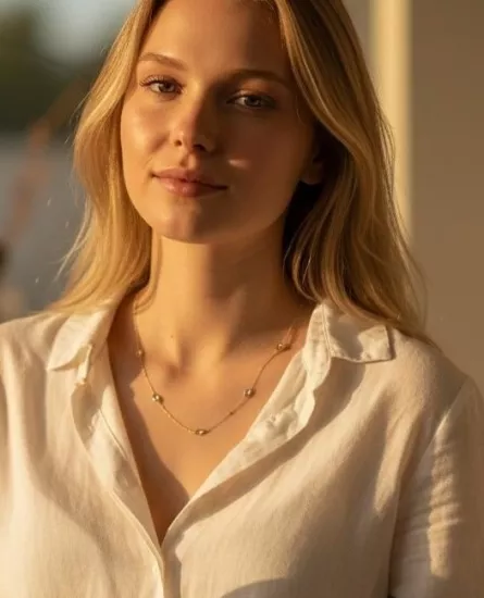 14 Ayar Altın Damla Model Zincir