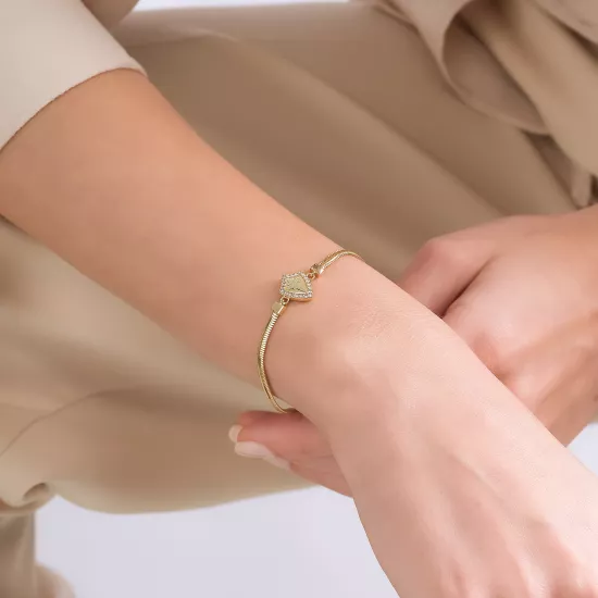  Altın Kutup Yıldızı Model Balık Sırtı Bileklik