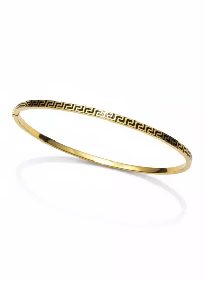  Altın Greek (Labirent) Model Kelepçe Bilezik