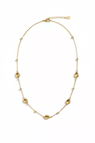  14 Ayar Altın Damla Model Zincir Kolye