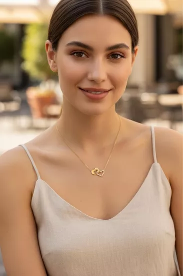 Altın Kalp Model Hayalet Kolye