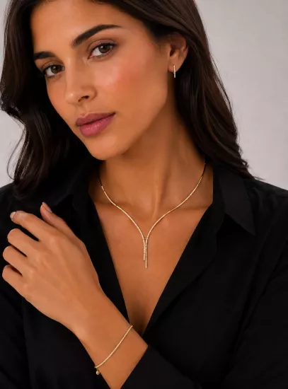  14 Ayar Altın Su Yolu Model Set