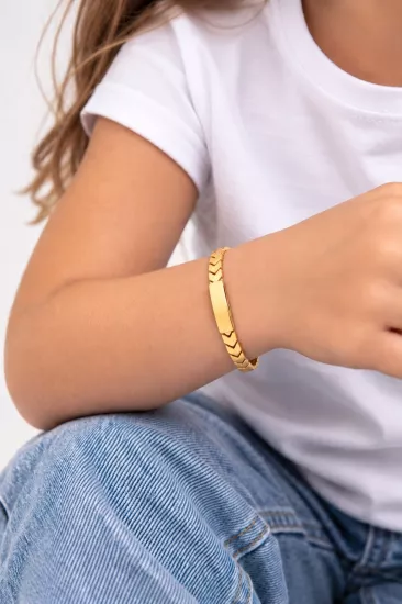  14 Ayar Altın Çavuş Model Çocuk Künye