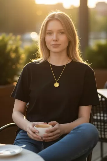 Altın Halat Zincirli Yarım Altın