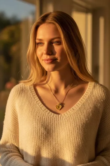 14 Ayar Altın E Harfli Aynalı Zincir