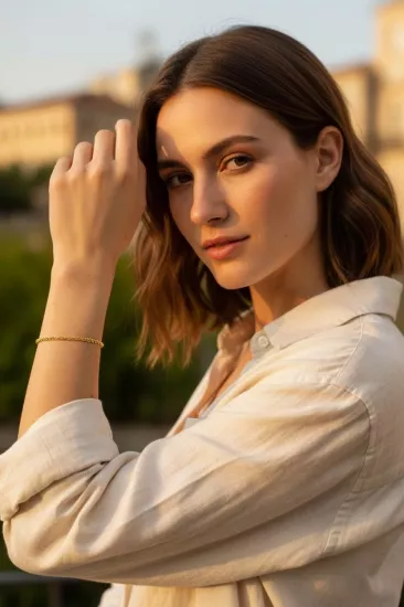  Altın Halat Model Hediyelik Bilezik