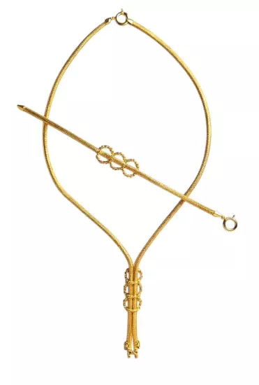  14 Ayar Altın İtalyan Örgü Kazze Set