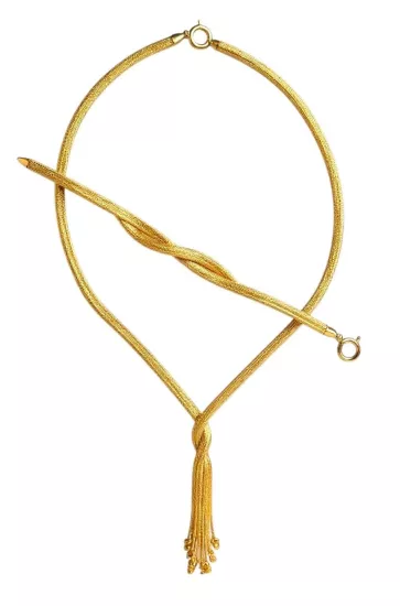 Altın İtalyan Örgü Kazze Set