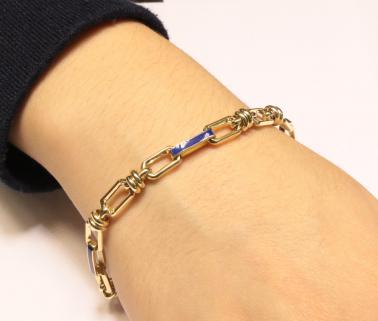 14 Ayar Altın Mineli  Ataç Model Bileklik