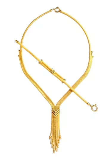 14 Ayar Altın Dorika Toplu İtalyan Kazze Set