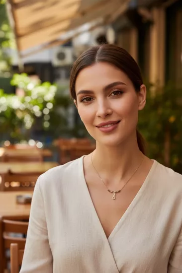 Altın Sonsuzluk Kolye Ucu ve Zinciri