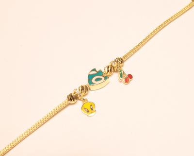 Altın Charm Çocuk Künyesi
