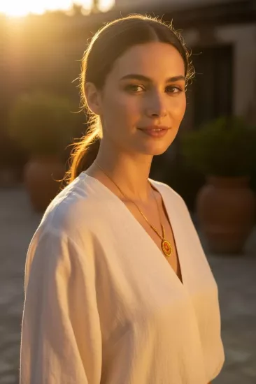  Altın Dorika Toplu Yarım Reşat Baskı Zincir