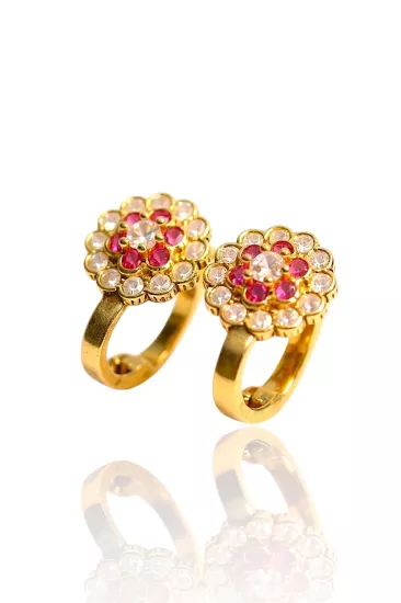 Altın Papatya Bebek-Çocuk Küpesi