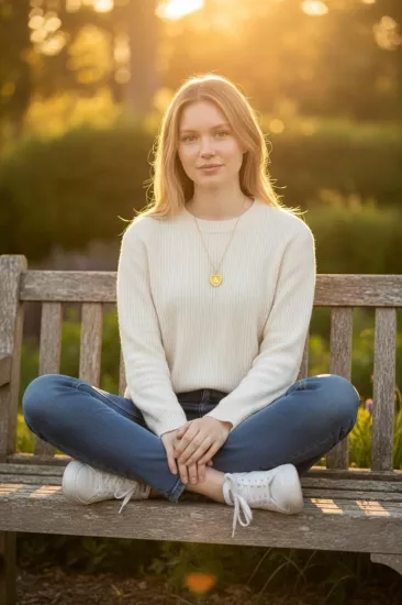 Altın A Harfli Aynalı Zincir