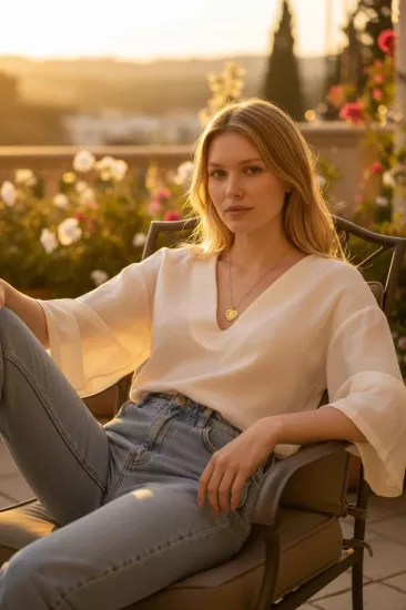 Altın B Harfli Aynalı Zincir