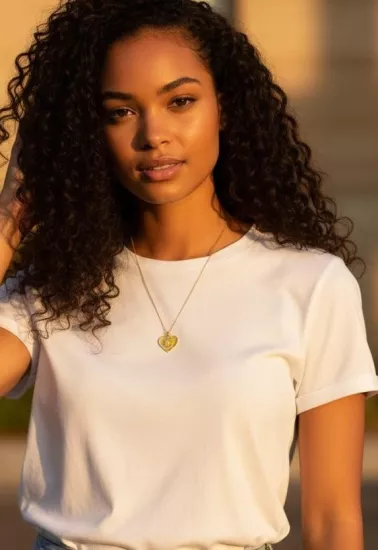 Altın C Harfli Aynalı Zincir