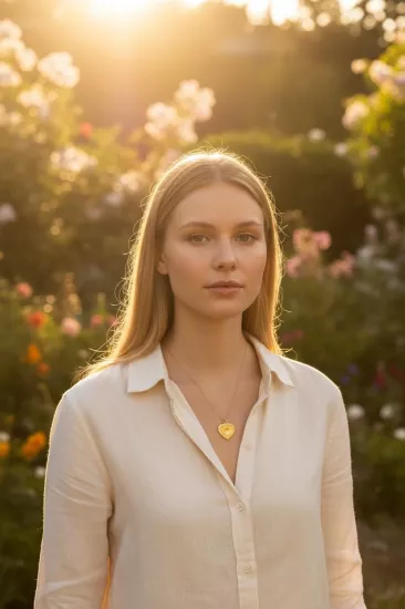 Altın G Harfli Aynalı Zincir