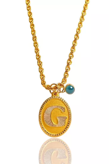 Altın Nostaljik G Harfli Halat Zincir