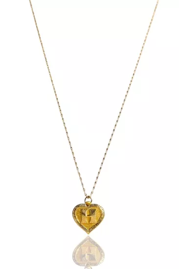 Altın H Harfli Aynalı Zincir