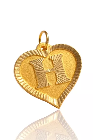 Altın Kalpli H Harfi