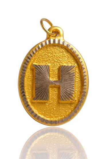 Altın Nostaljik H Harfi