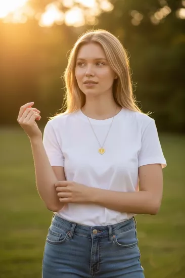 Altın I Harfli Aynalı Zincir