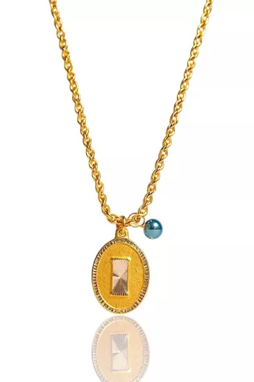 Altın Nostaljik I Harfli Halat Zincir