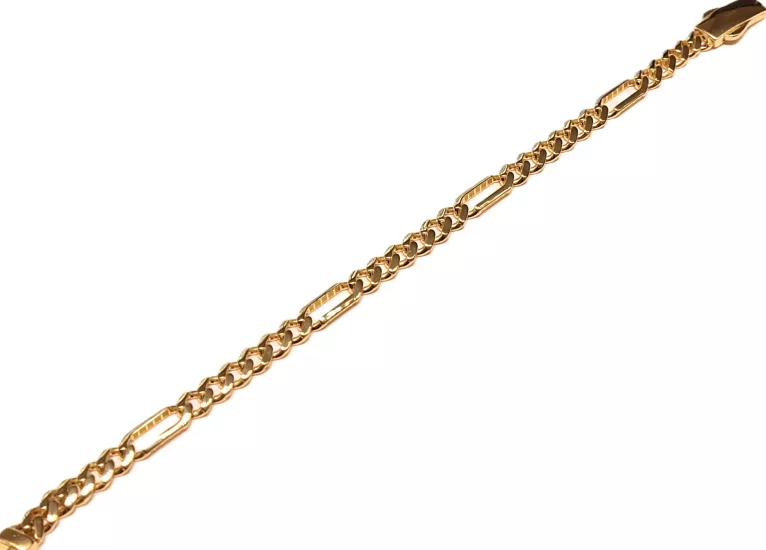 14 Ayar Altın Gurmet Model Figaro Bileklik (6 MM)