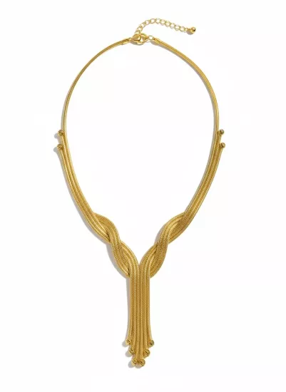 Altın Sarmaşık Model Kazze Gerdanlık – Zarafetin Doğal Işıltısı