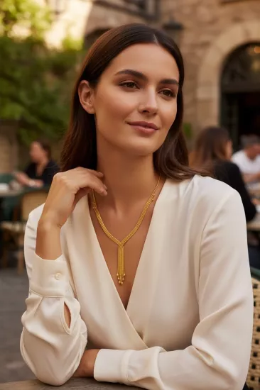 Altın Kazze Model Gerdanlık – Zarafetin Modern Yorumu