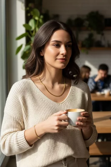 14 Ayar Altın Gurmet Kolye ve Bileklik Takım – 4 mm