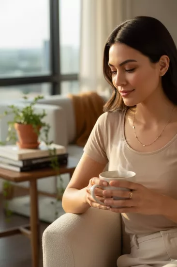 14 Ayar Altın Göz Model Zincir Kolye