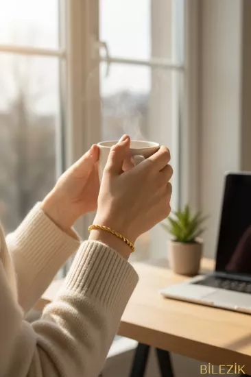 22 Ayar Altın İkili Burma Bilezik – 10,00 Gram
