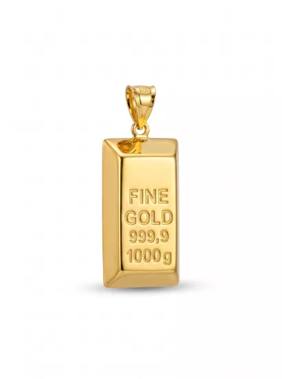  Altın Külçe Gram Altın Model Kolye Ucu – 1 Gram