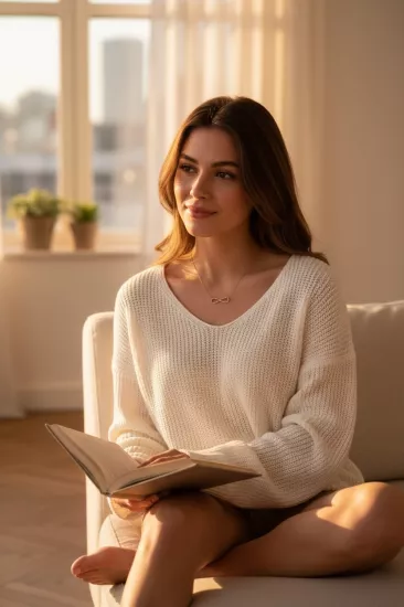 14 Ayar (585) Sonsuzluk Kolye Ucu ve Forse Zincir