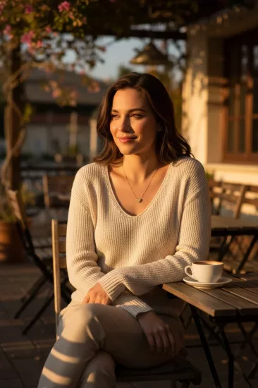 Altın Kalpli Kolye Ucu ve Zinciri