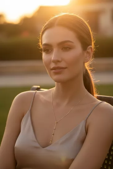 14 Ayar Altın Sonsuzluk Kolye Uçlu Zincir